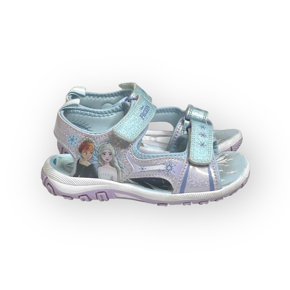 Disney 𖠌 Frozen Elsa Ana Princess Toddler Sandals 𖠌 Lilac Light Blue 𖠌 10 𖠌 - Picture 2 of 16